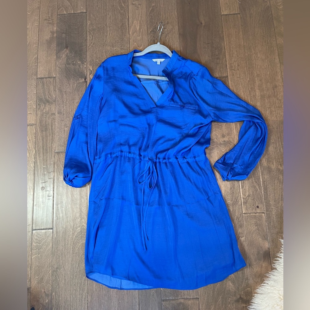 Knee length blue dress